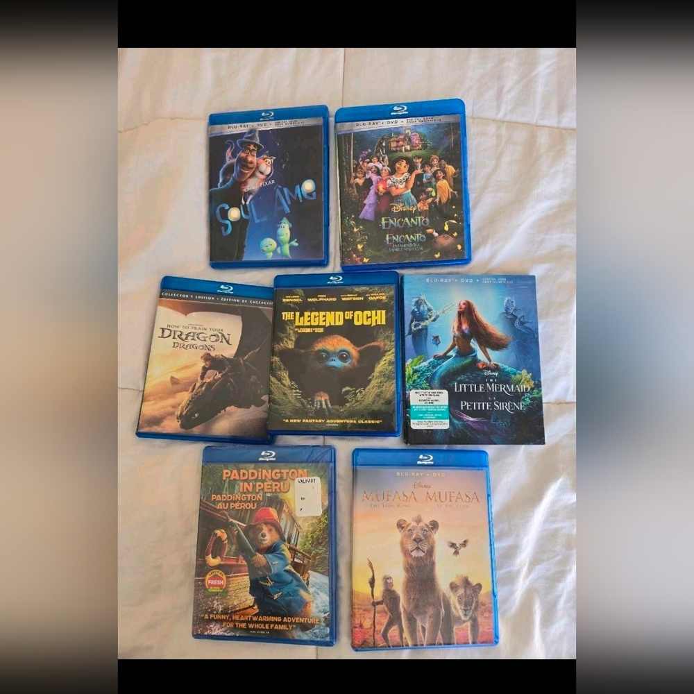 Kids Disney BluRay Movies Lot